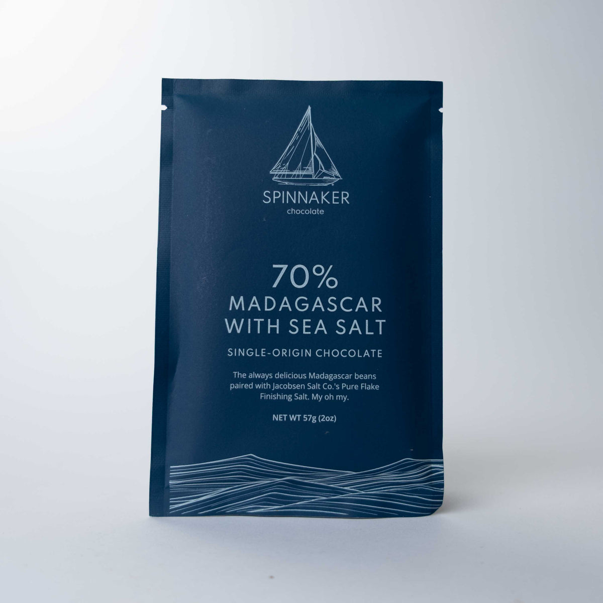 Spinnaker Chocolate Madagascar Sea Salt Dark Chocolate Bar